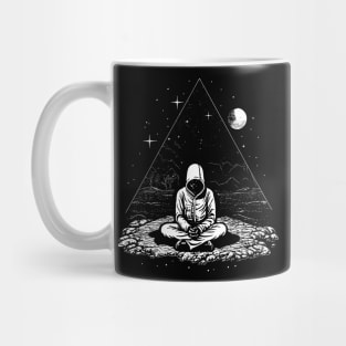 Esoteric Metaphysical Pyramid Meditation Illustration Tee: Spiritual Awakening Shirt Mug